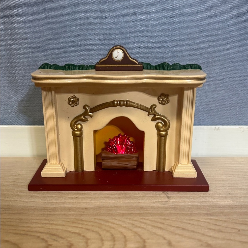1993 Hallmark Flickering Fire Light Fireplace Ornament